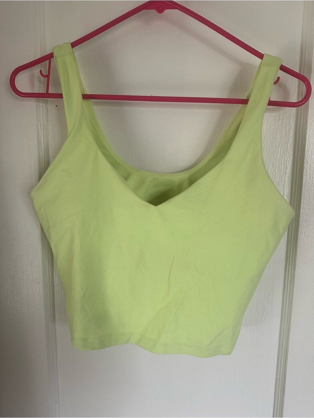 lululemon Align Lime Green Scoop Neck Tank